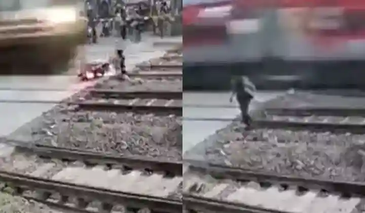 खुद को ‘खतरों का खिलाड़ी’ समझ पार कर रहा था रेलवे क्रॉसिंग, अचानक सामने से आ गई ट्रेन और फिर….