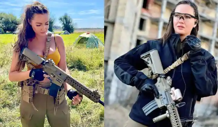 यूक्रेन की ब्यूटी क्वीन ने ‘पुतिन’ को दी धमकी, हथियार उठाते हुए बोलीं- ‘सीमा के भीतर घुसेगा तो मारा जाएगा’