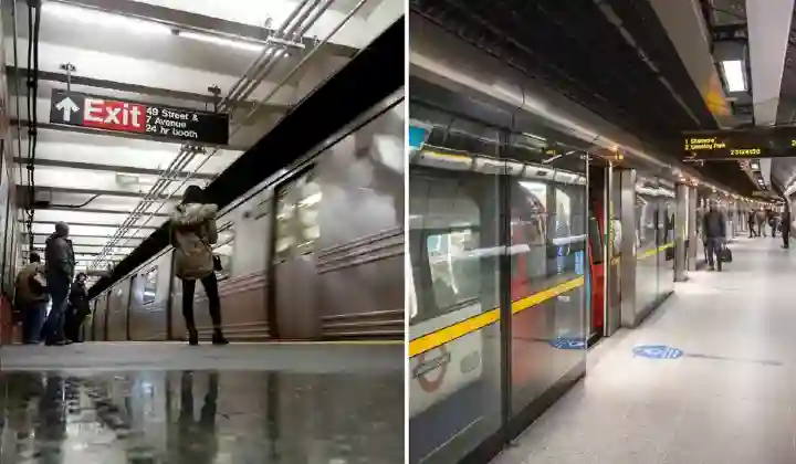 Metro में शख्स ने महिला पर हमला करने की कोशिश, देखें वीडियो