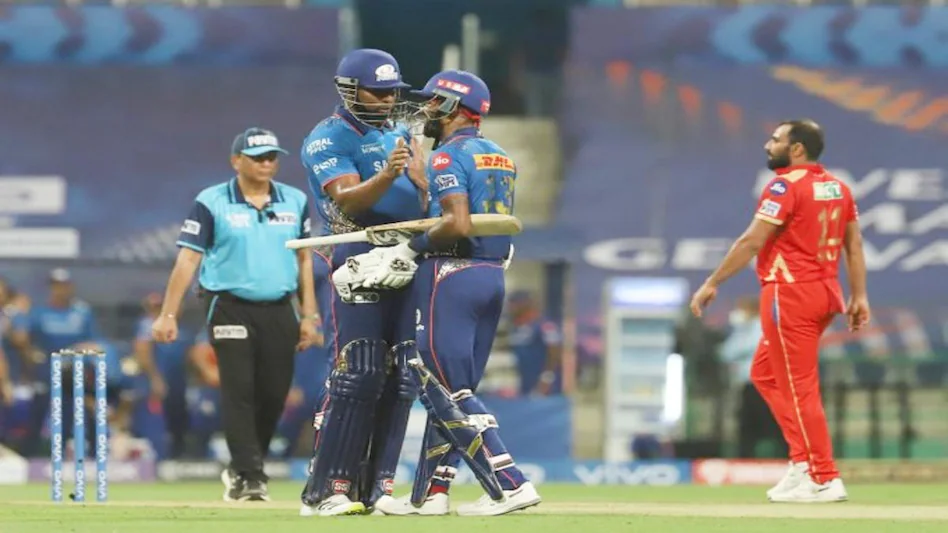 IPL 2021: सौरभ तिवारी और हार्दिक पंड्या के दम पर जीती मुंबई इंडियंस, पंजाब को 6 विकेट से हराया