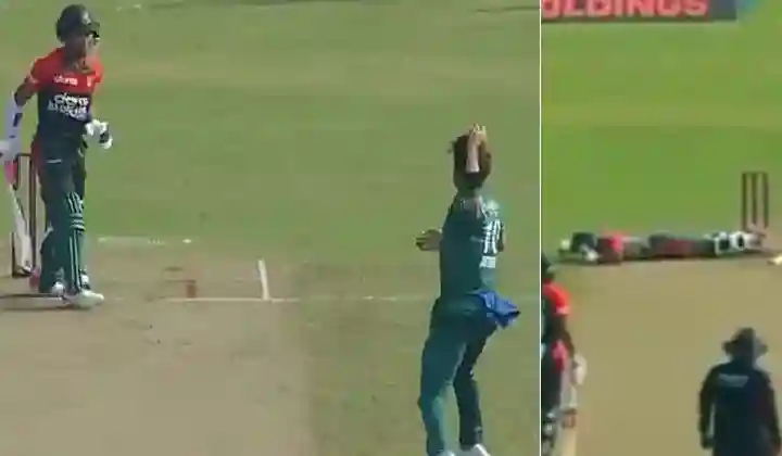 पाकिस्तान खिलाड़ी Afridi हुआ बांग्‍लादेशी बल्‍लेबाज पर आग बबूला, बदला लेने के लिए गेंद से किया हमला, देखें वीडियो