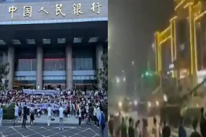 Tiananmen Square Returns! चीन में बैंकों से पैसा निकालने आए लोगों का सामना मिलिट्री टैंकों से