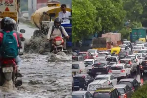 दिल्ली-NCR में झमाझम बारिश से थमी वाहनों की रफ्तार,इन रास्तों पर जाने से बचें
