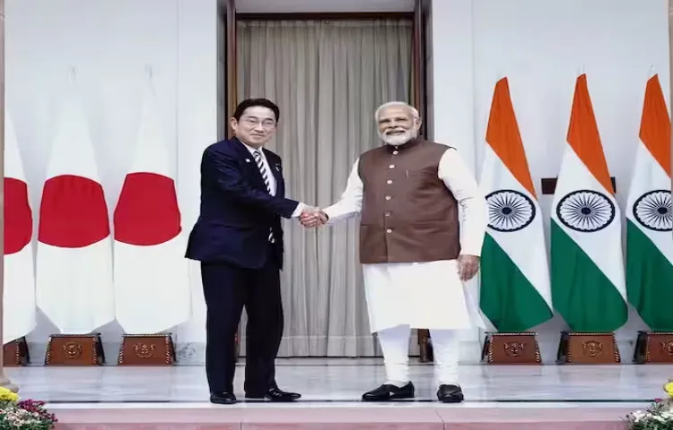दो दिनों के भारत दौरे पर जापान के प्रधानमंत्री फूमियो किशिदा।