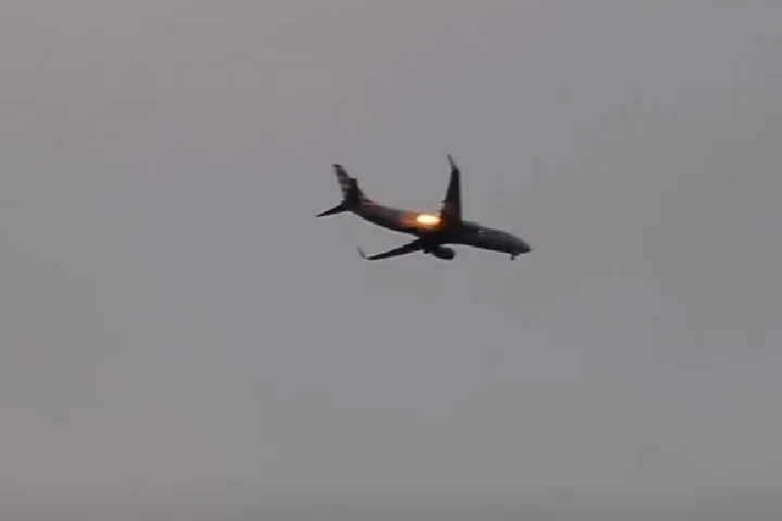 वीडियो: पक्षी से टकराने के बाद अमेरिकन एयरलाइंस के विमान में लगी आग