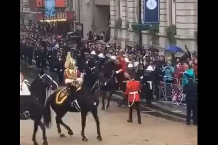 VIDEO: किंग चार्ल्स के राज्याभिषेक के जुलूस में कैसे बिदक गया डरा हुआ घोड़ा