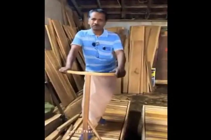 Viral video: अद्भुत बढ़ई शिल्प, पर्यावरण-अनुकूल wooden Treadmill