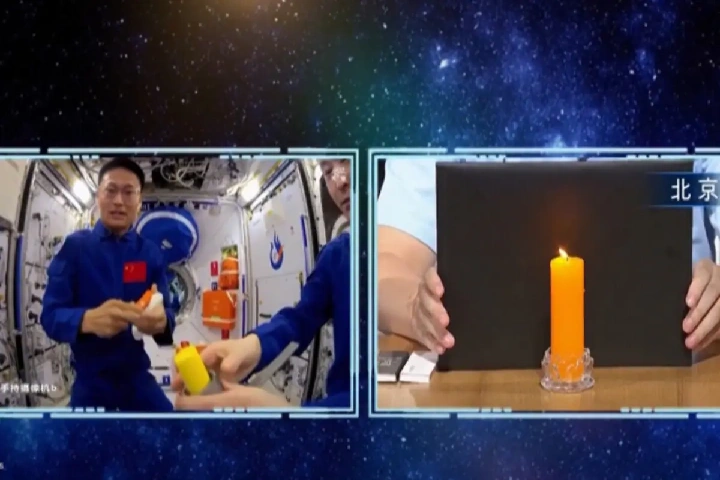 चीनी अंतरिक्ष यात्रियों ने स्पेस स्टेशन में जलाई माचिस से मोमबत्ती,जानिए आग लगते ही क्या हुआ?