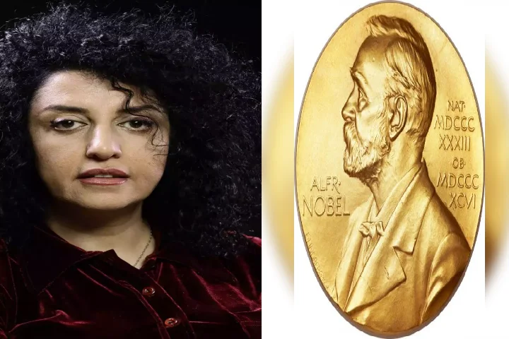 जेल में बंद नरगिस मोहम्मदी को मिला शांति नोबेल पुरस्कार,ईरान की रहने वाली है नरगिस।