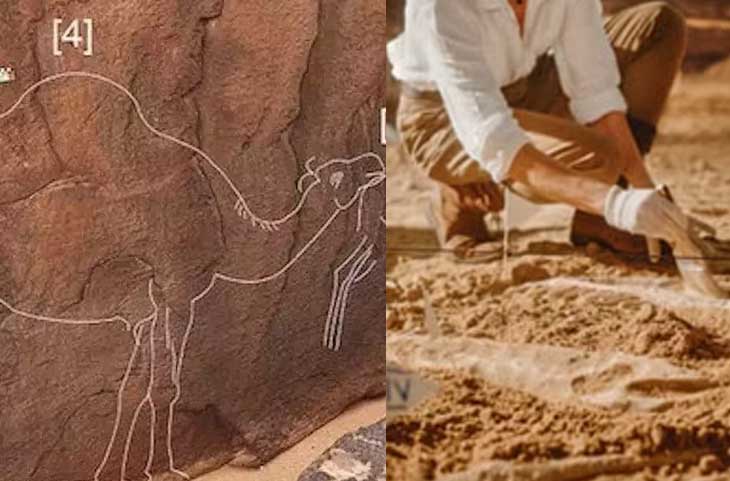 सऊदी अरब के रेगिस्‍तान में मिले ऊंटों के रहस्‍यमय च‍ित्र, हजारों साल पहले किसने बनाई ये तस्‍वीरें?