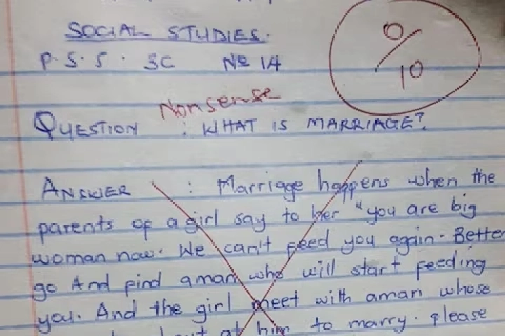 Viral: इस सब्जेक्ट की थी परीक्षा, छात्र ने लिखी शादी की गजब परिभाषा, दहल गए टीचर